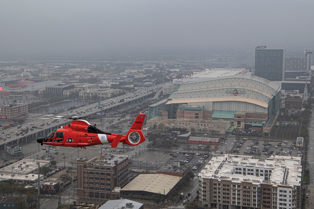 Coast Guard Air Station Houston performs area of responsibility formation flight