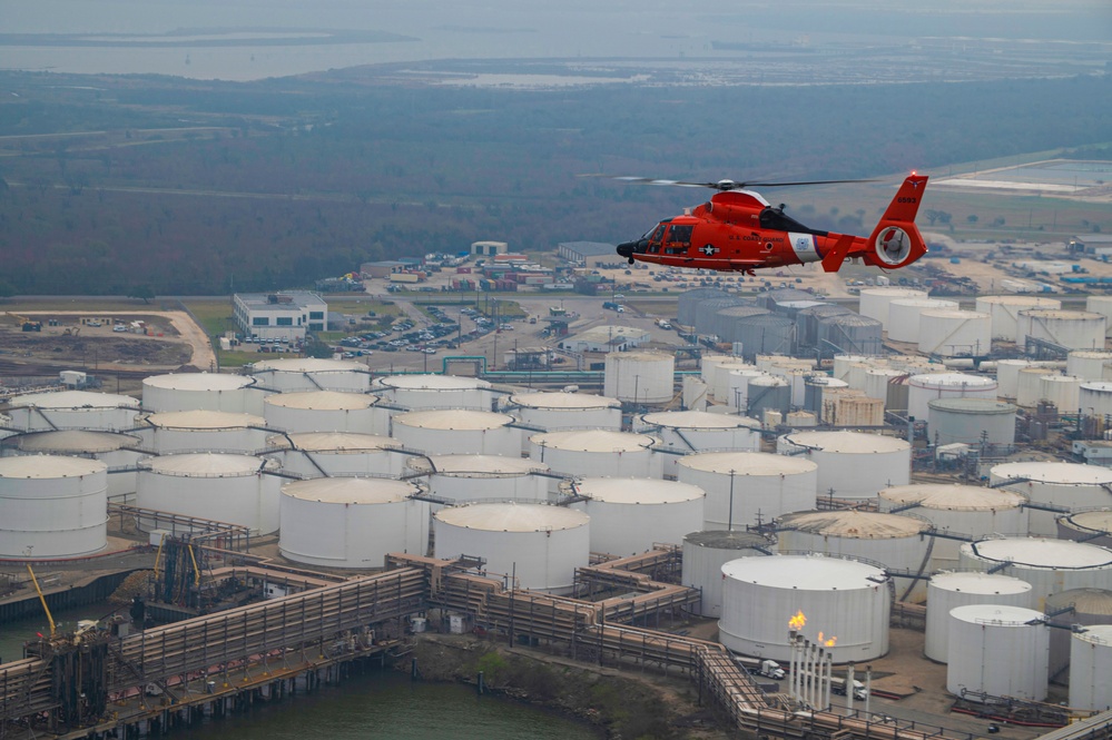 Coast Guard Air Station Houston performs area of responsibility formation flight