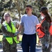 First responders react during base exercise