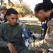 First responders react during base exercise