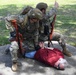 First responders react during base exercise