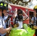 First responders react during base exercise