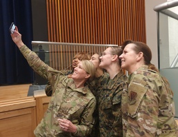 111th ATKW leaders featured during Women’s History Month event with Bensalem H.S. JROTC