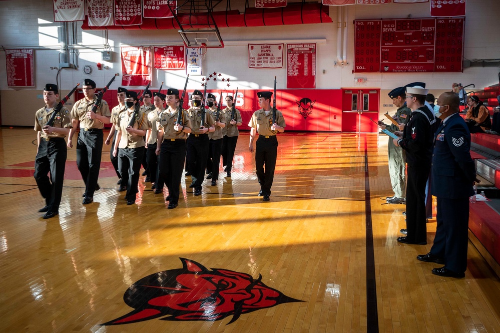Local service members, veterans serve as judges at NJROTC drills meet