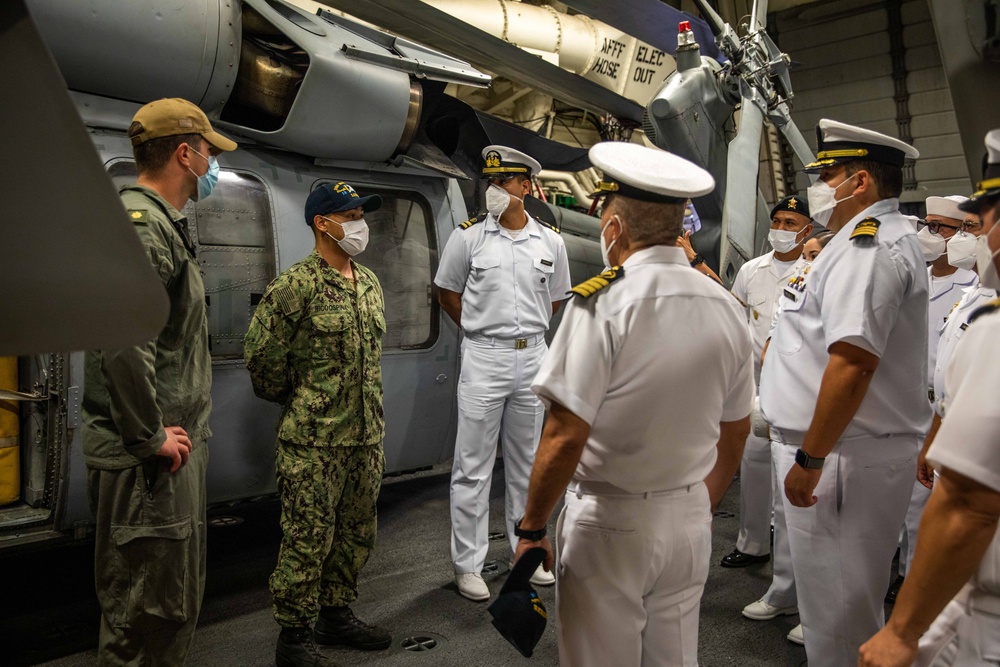 Members of Ecuadorian Navy Visit USS Milwaukee