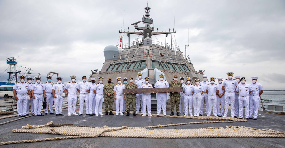 Members of Ecuadorian Navy Visit USS Milwaukee