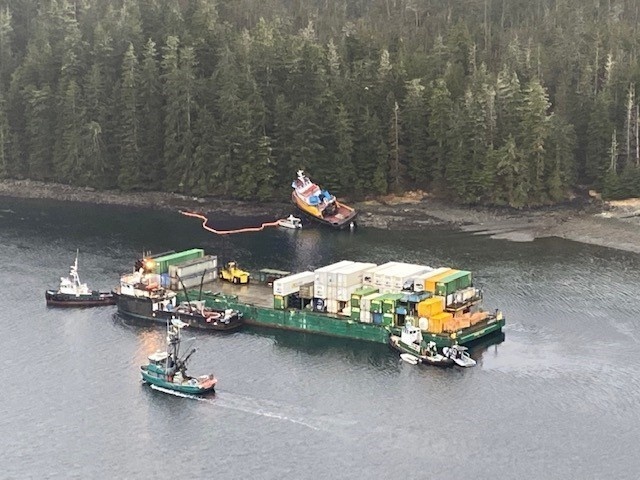 Coast Guard, Alaska Department of Environmental Conservation, and Western Towboat respond to tug grounding in the Neva Strait, Alaska