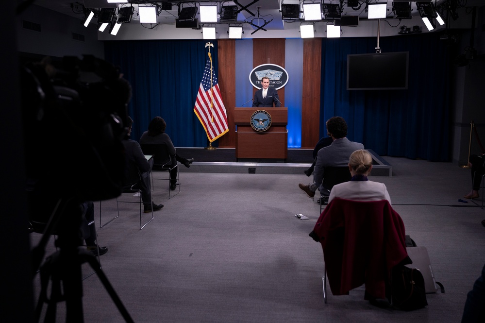 Pentagon Spokesman Holds Press Briefing