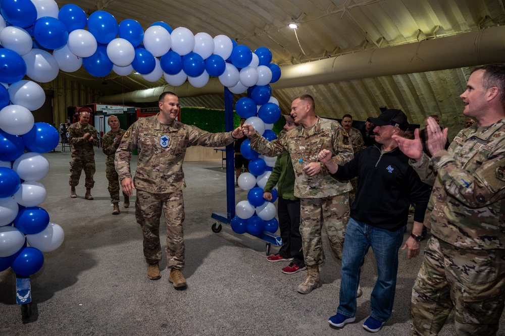 332d AEW celebrates newest senior master sergeants