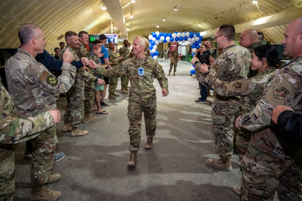 332d AEW celebrates newest senior master sergeants