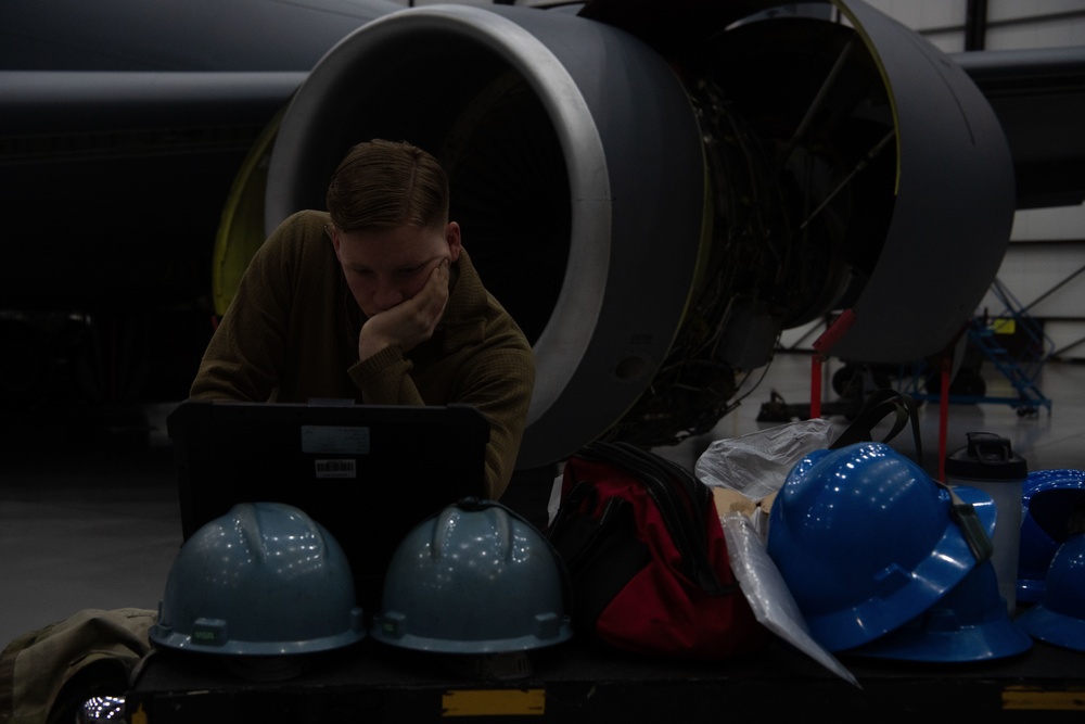 100th Maintenance Squadron Jet Engine Raise