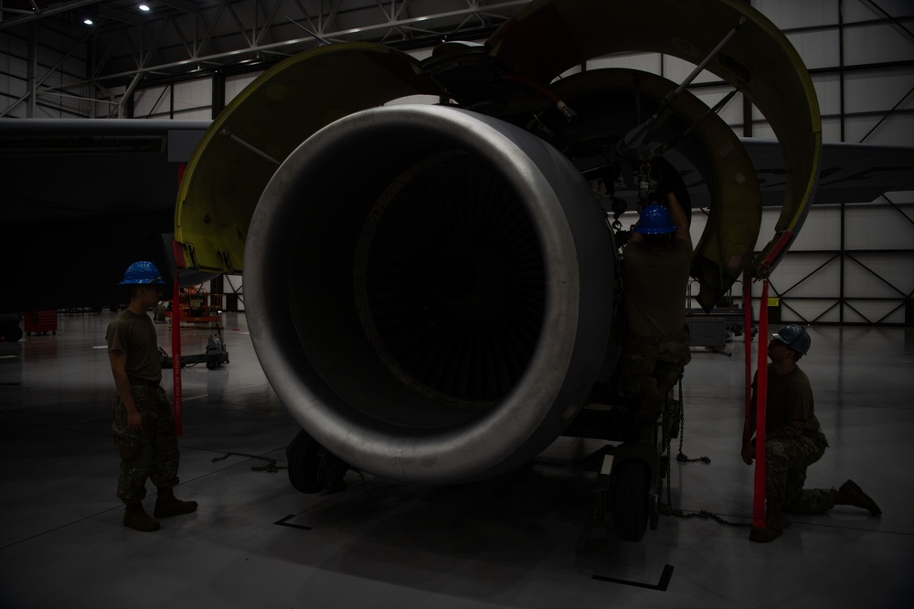 100th Maintenance Squadron Jet Engine Raise