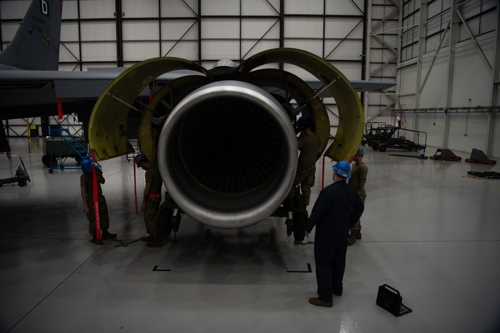 100th Maintenance Squadron Jet Engine Raise