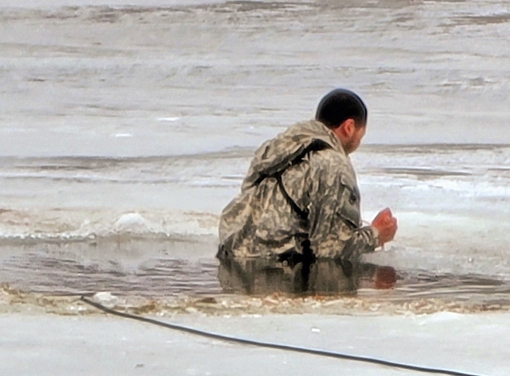 CWOC class 22-05 students jump in for cold-water immersion training