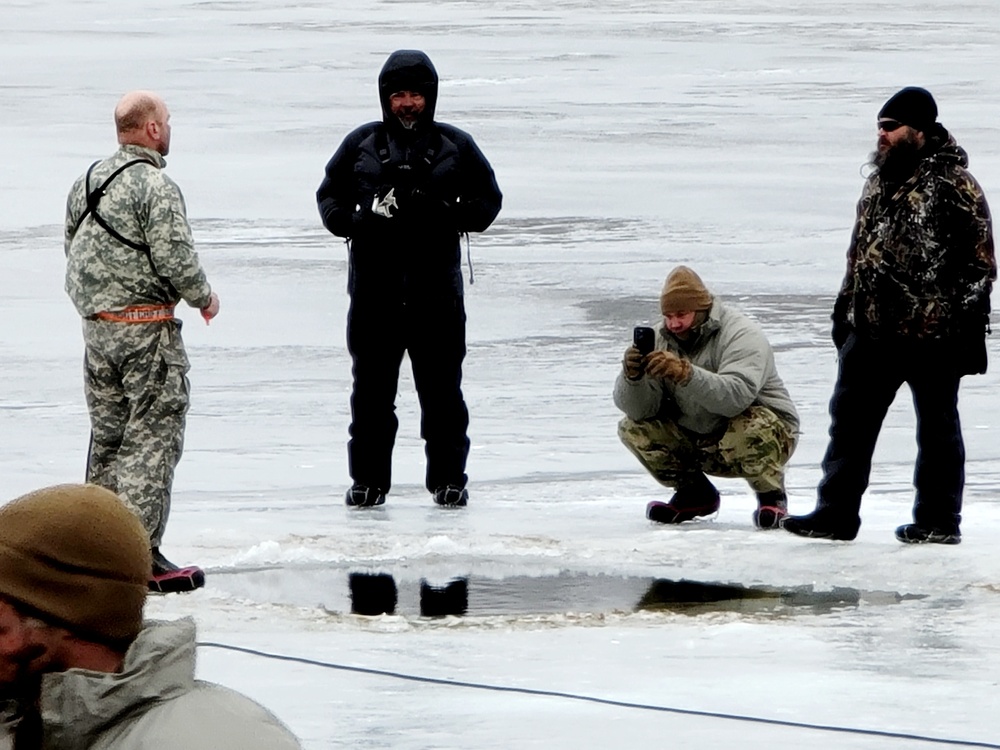 CWOC class 22-05 students jump in for cold-water immersion training