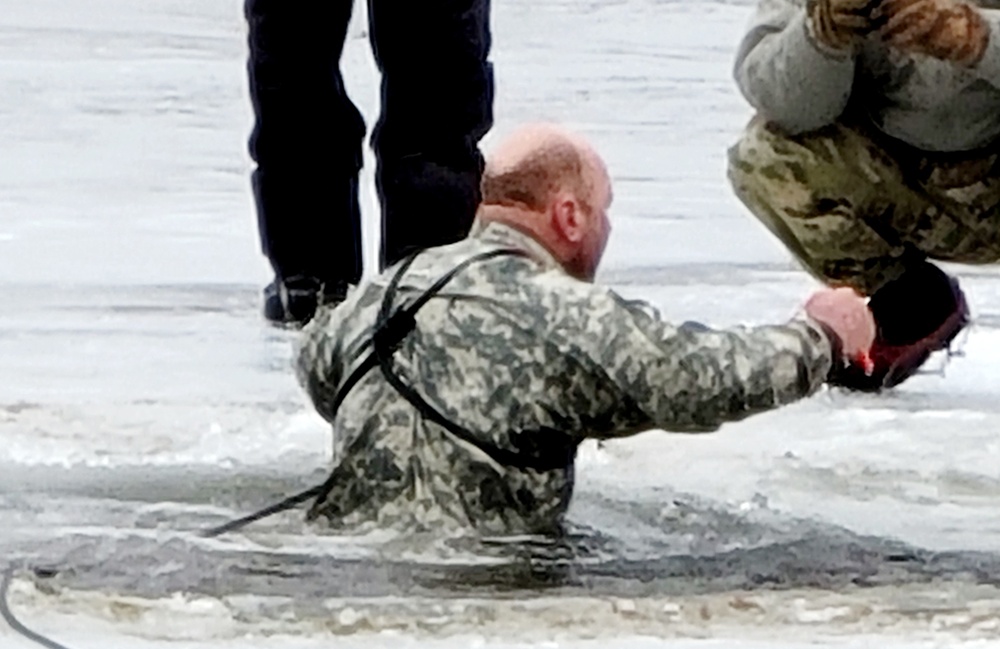 CWOC class 22-05 students jump in for cold-water immersion training