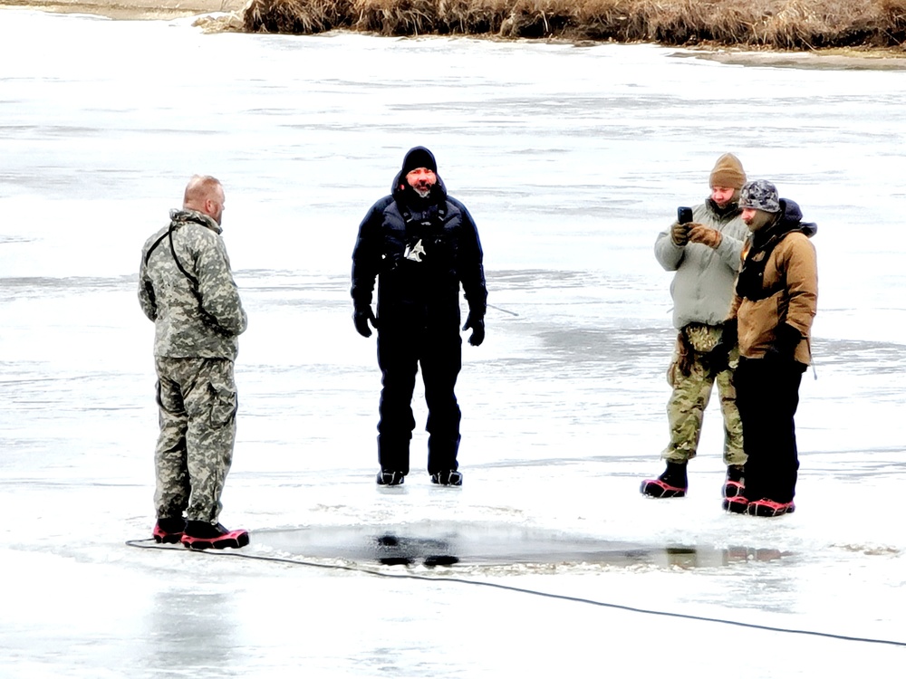 CWOC class 22-05 students jump in for cold-water immersion training