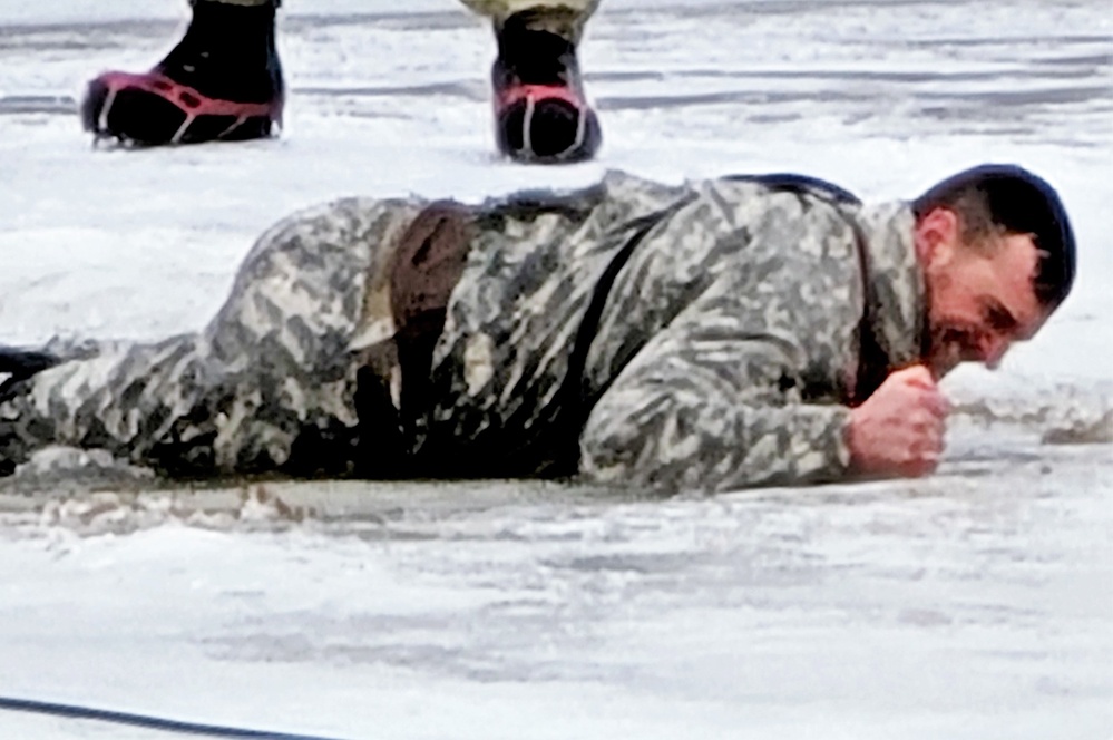 CWOC class 22-05 students jump in for cold-water immersion training at Fort McCoy