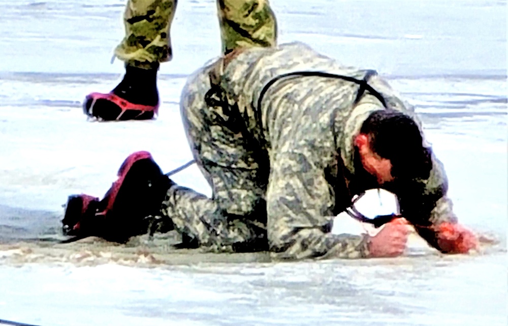 CWOC class 22-05 students jump in for cold-water immersion training at Fort McCoy