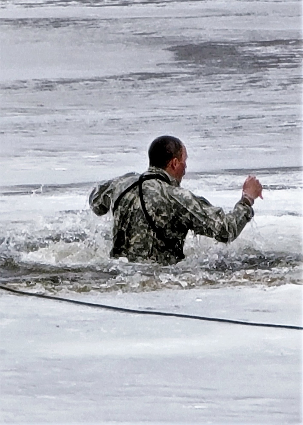 CWOC class 22-05 students jump in for cold-water immersion training