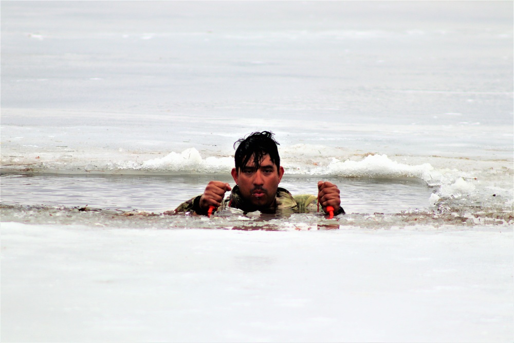 CWOC class 22-05 students jump in for cold-water immersion training at Fort McCoy