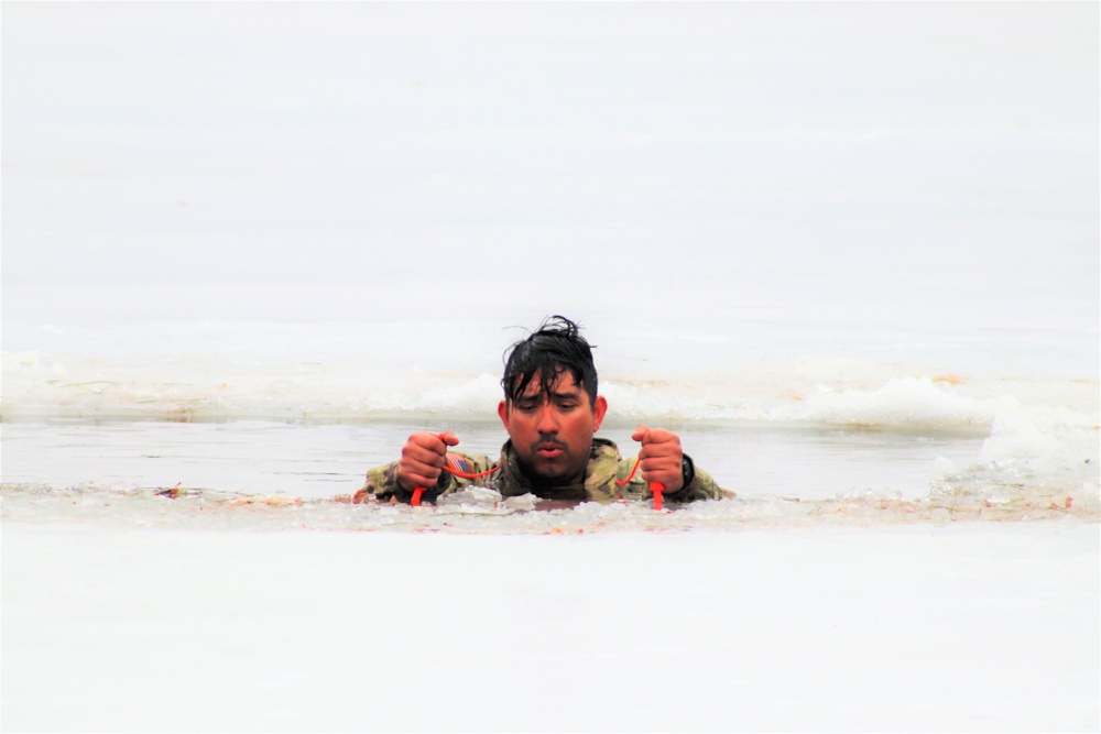 CWOC class 22-05 students jump in for cold-water immersion training at Fort McCoy