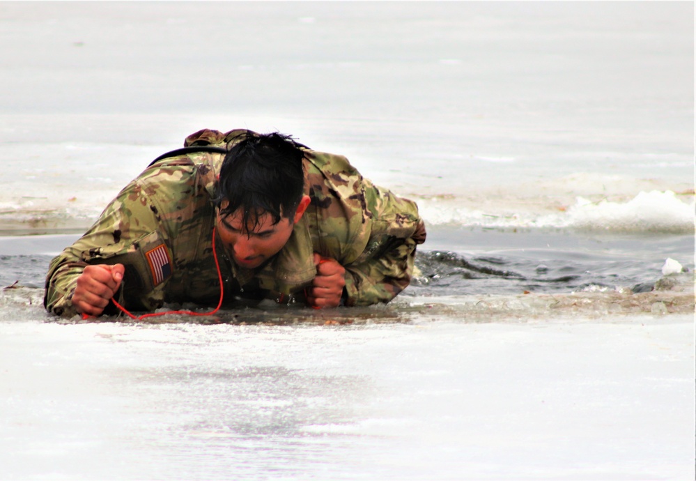 CWOC class 22-05 students jump in for cold-water immersion training at Fort McCoy