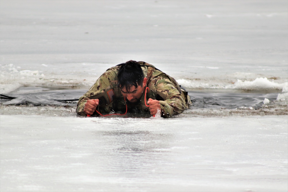 CWOC class 22-05 students jump in for cold-water immersion training at Fort McCoy