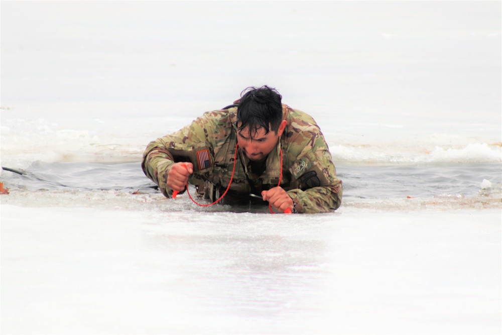 CWOC class 22-05 students jump in for cold-water immersion training at Fort McCoy