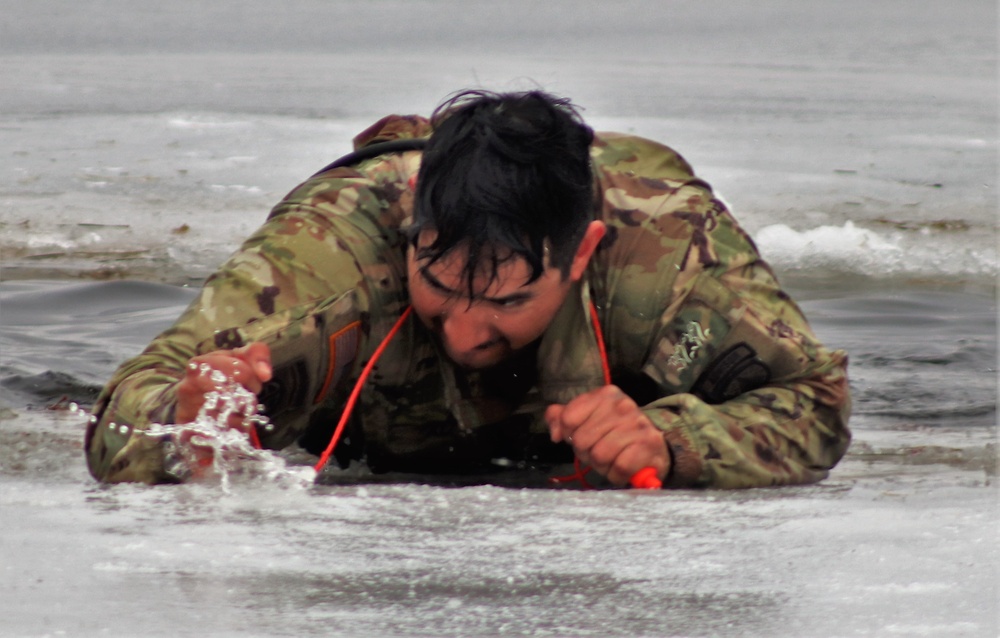 CWOC class 22-05 students jump in for cold-water immersion training at Fort McCoy