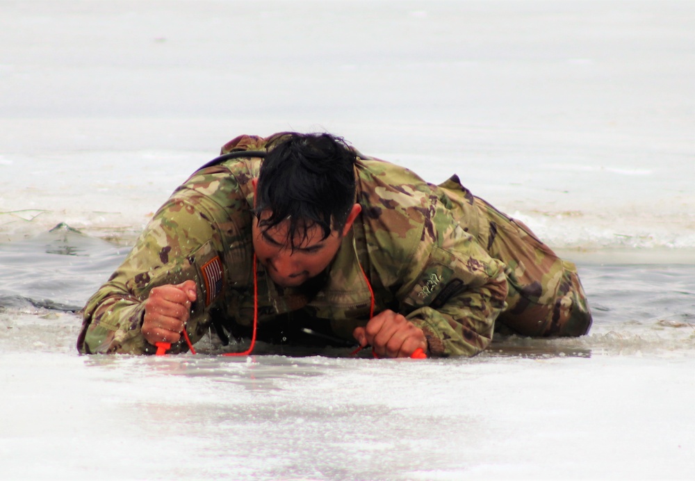 CWOC class 22-05 students jump in for cold-water immersion training at Fort McCoy