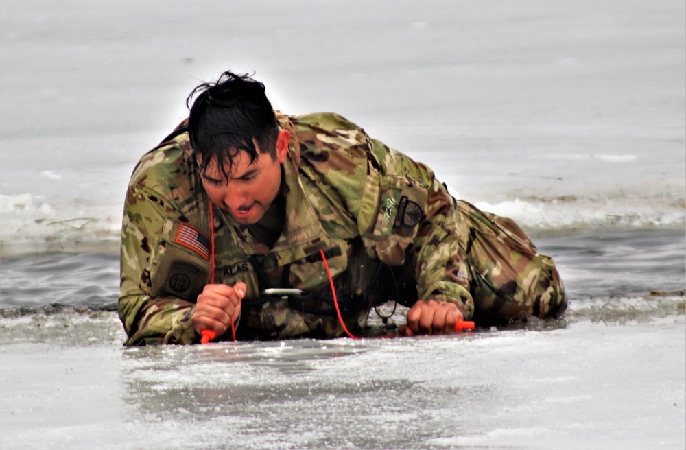 CWOC class 22-05 students jump in for cold-water immersion training at Fort McCoy