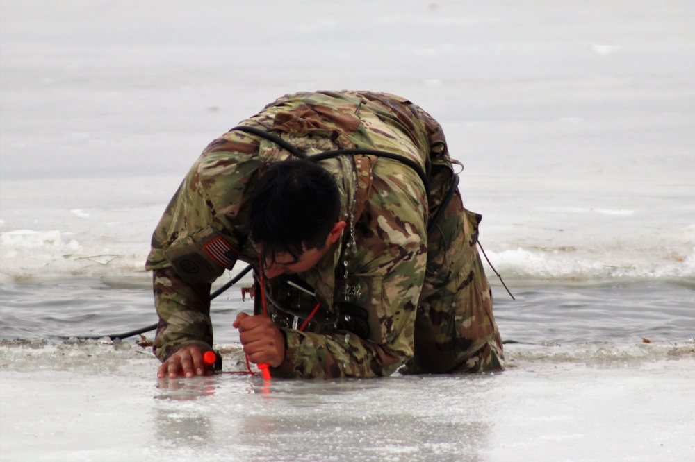 CWOC class 22-05 students jump in for cold-water immersion training at Fort McCoy