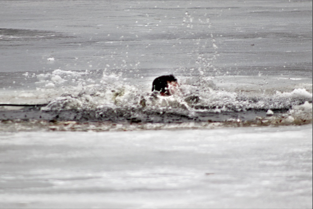 CWOC class 22-05 students jump in for cold-water immersion training at Fort McCoy