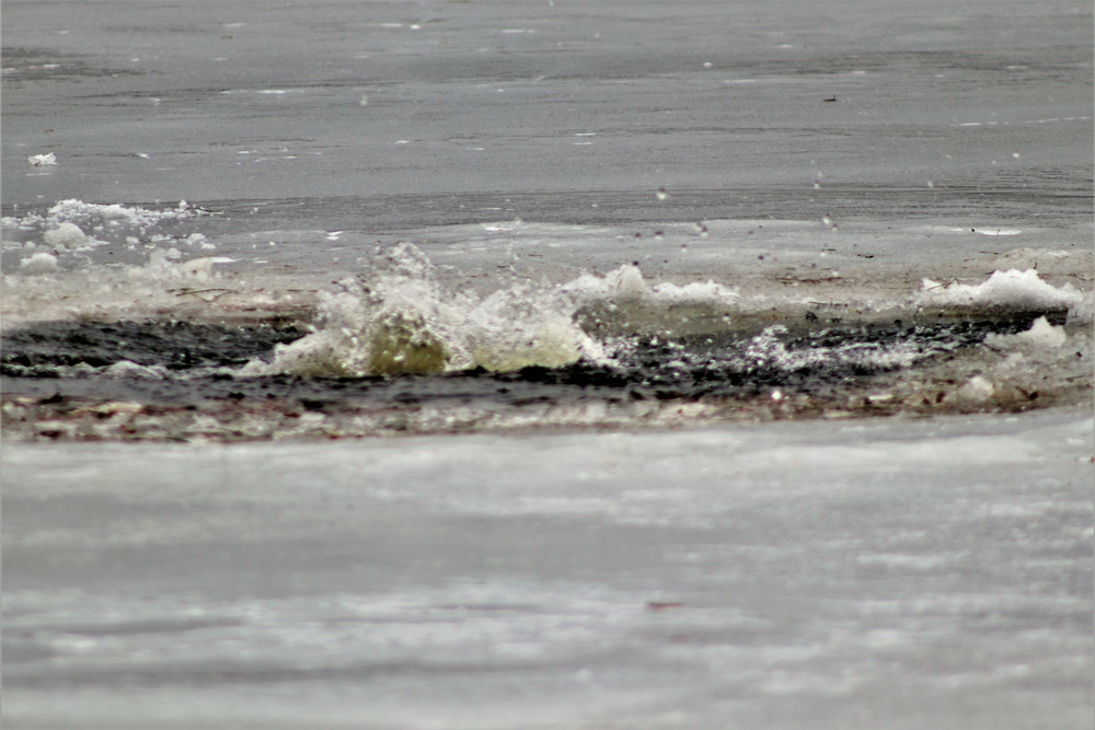 CWOC class 22-05 students jump in for cold-water immersion training at Fort McCoy