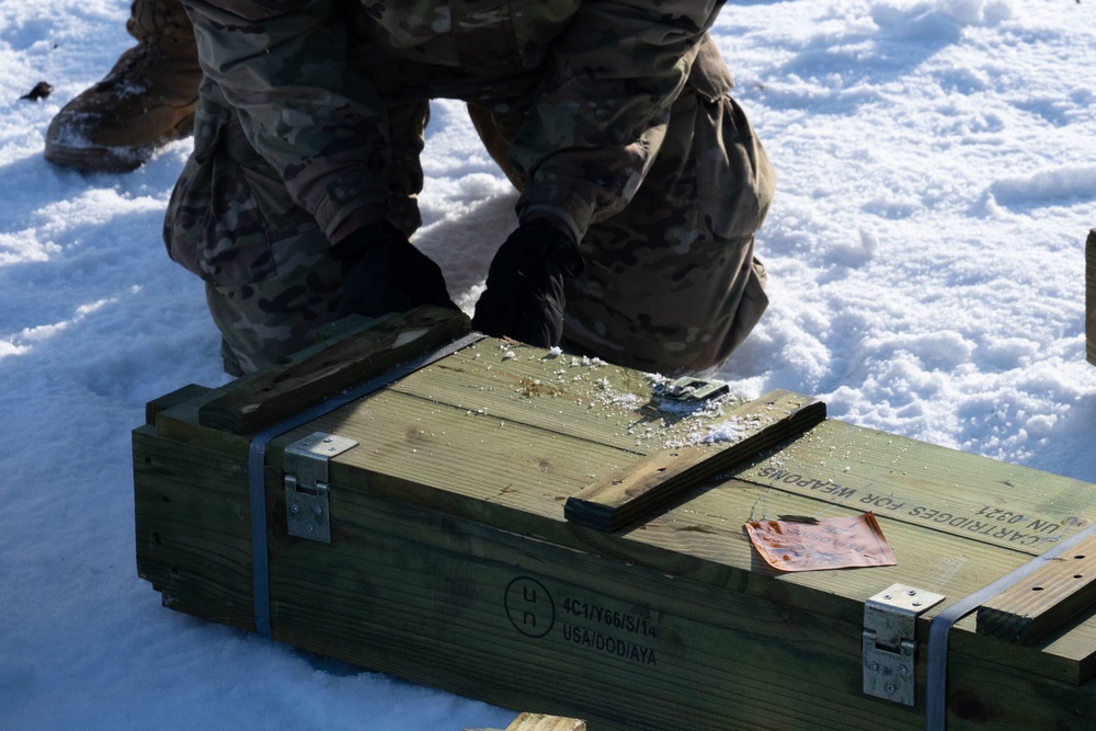 Spartan paratroopers conduct live-fire artillery training