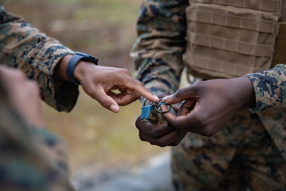 Combat Logistics Battalion 451 Grenade Range on Camp Lejeune