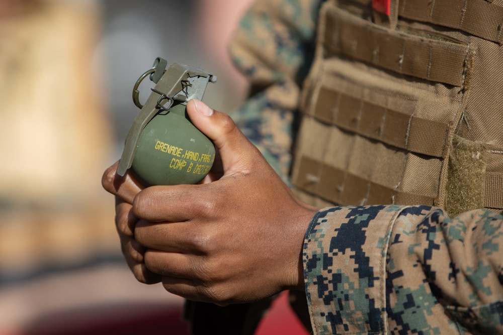 Combat Logistics Battalion 451 Grenade Range on Camp Lejeune