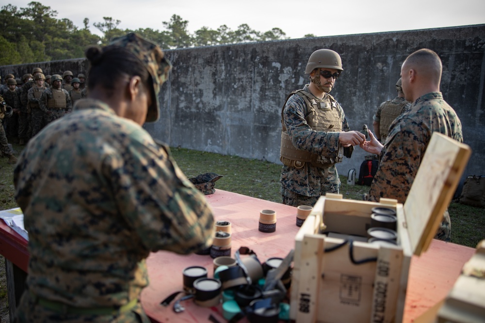 Combat Logistics Battalion 451 Grenade Range on Camp Lejeune