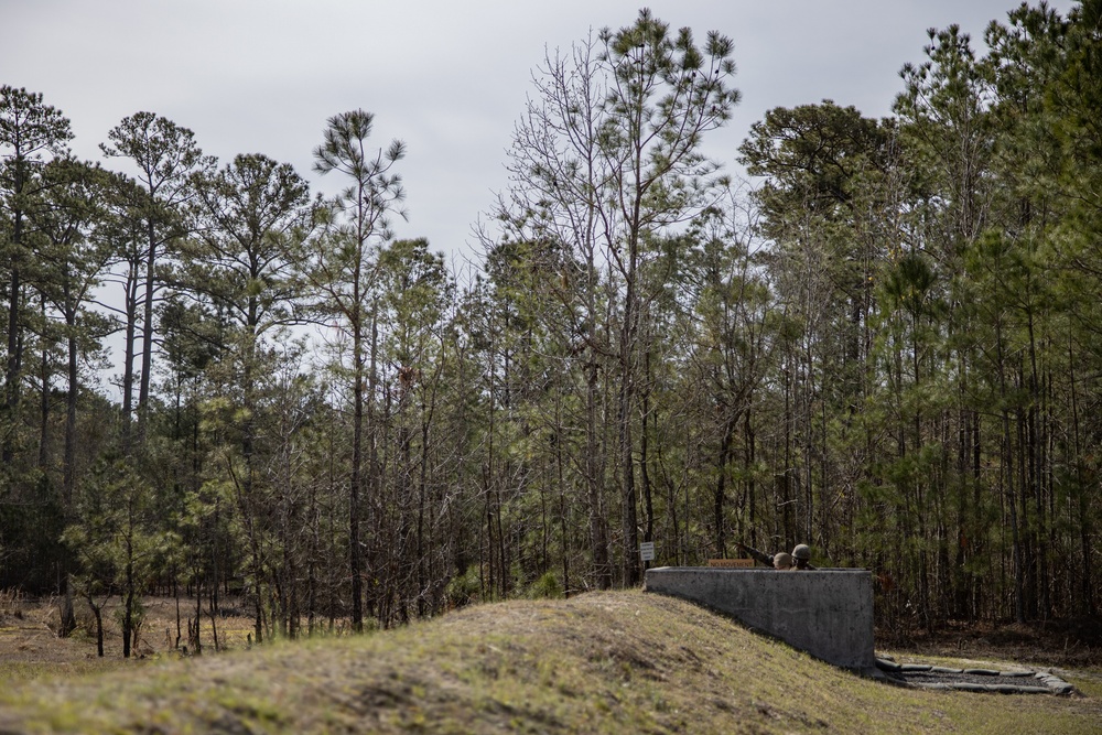 Combat Logistics Battalion 451 Grenade Range on Camp Lejeune