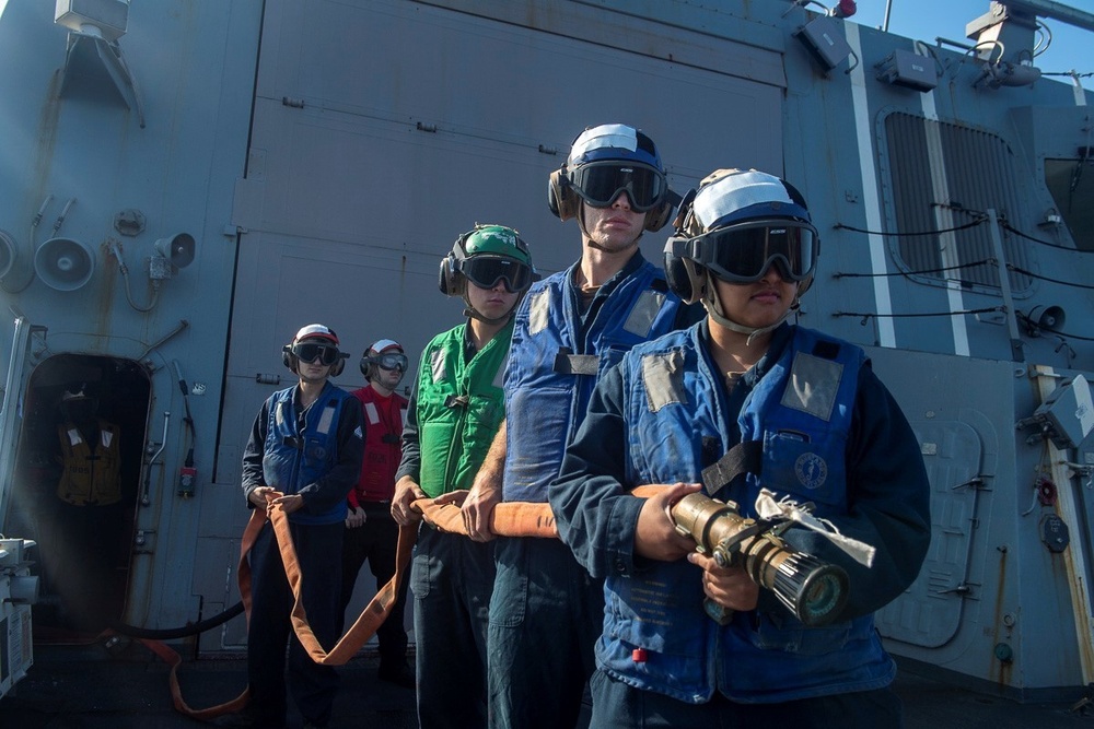 Flight Deck Firefighting Drills