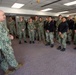 MCPON Russell Smith meets with USS Constitution Leadership and Sailors