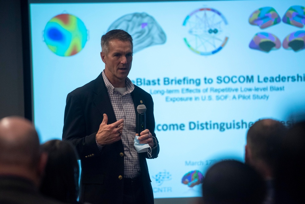 MCPON Russell Smith and USSOCOM leadership meet with ReBlast pilot study team