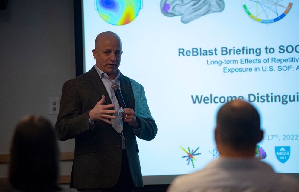 MCPON Russell Smith and USSOCOM leadership meet with ReBlast pilot study team