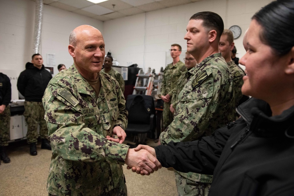 CNO Gilday and MCPON Russell Smith visit Norfolk