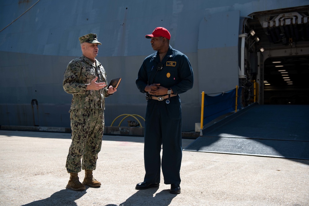 DVIDS - Images - MCPON Russell Smith visits USS Bataan (LHD 5) [Image 1 ...