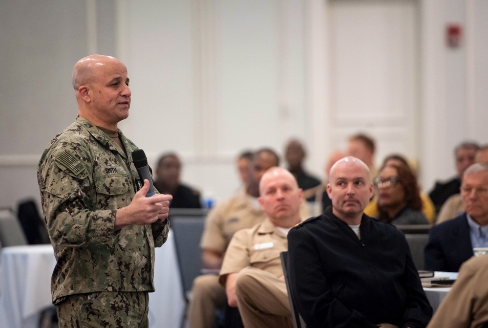 MCPON Russell Smith speaks at NAE SEL symposium