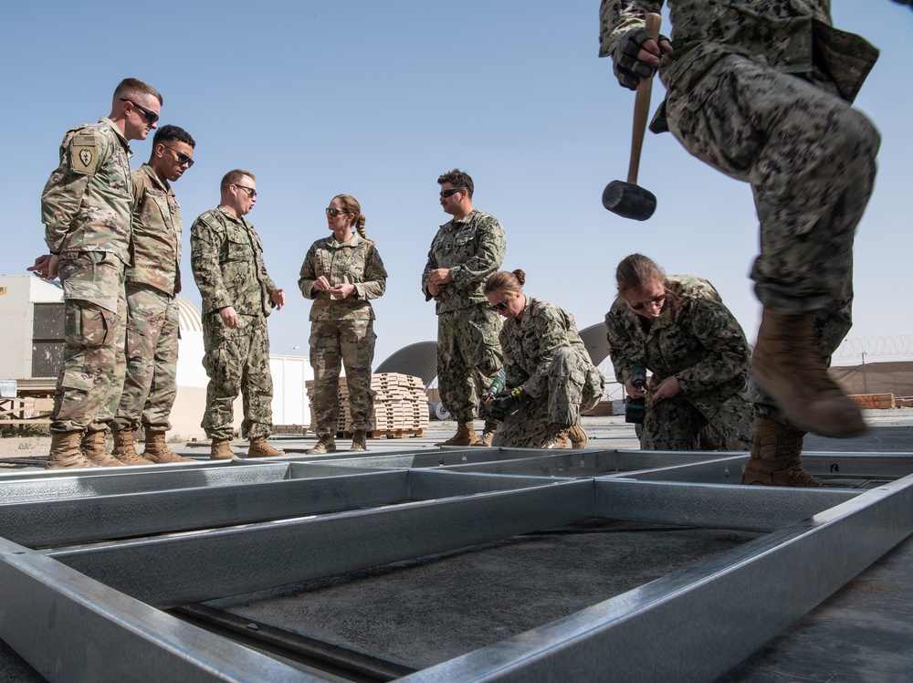 TAD commanding general inspects novel new construction methods