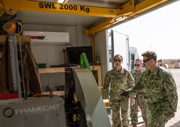 TAD commanding general inspects novel new construction methods