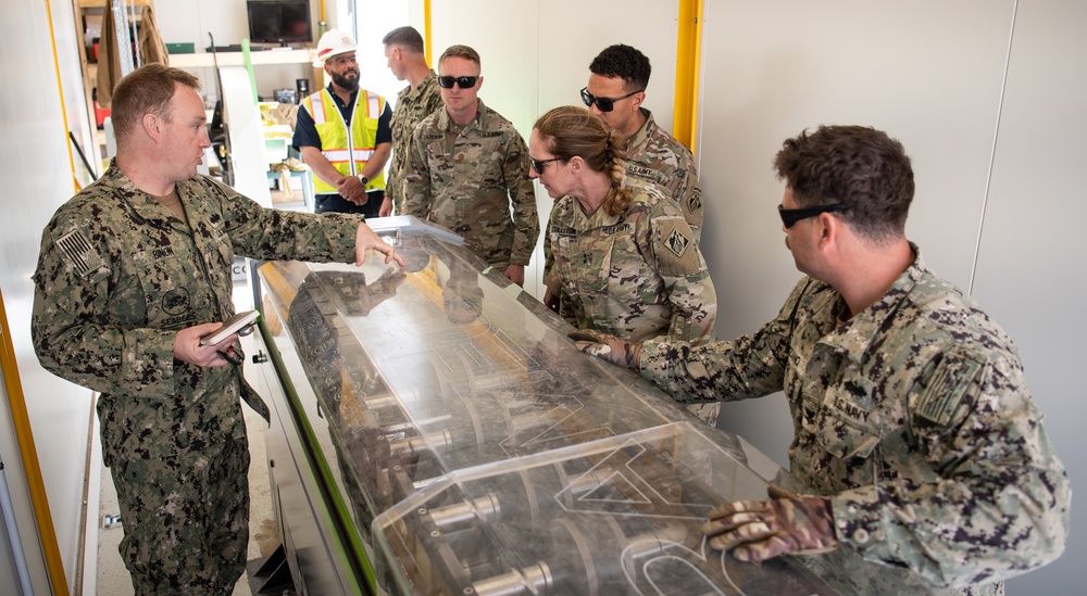TAD commanding general inspects novel new construction methods